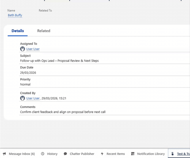Act On It inbox showing real-time alerts with one-click actions